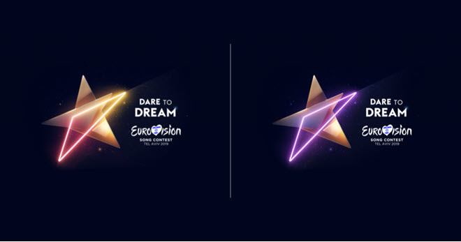 3 версии логотипа Eurovision 2019