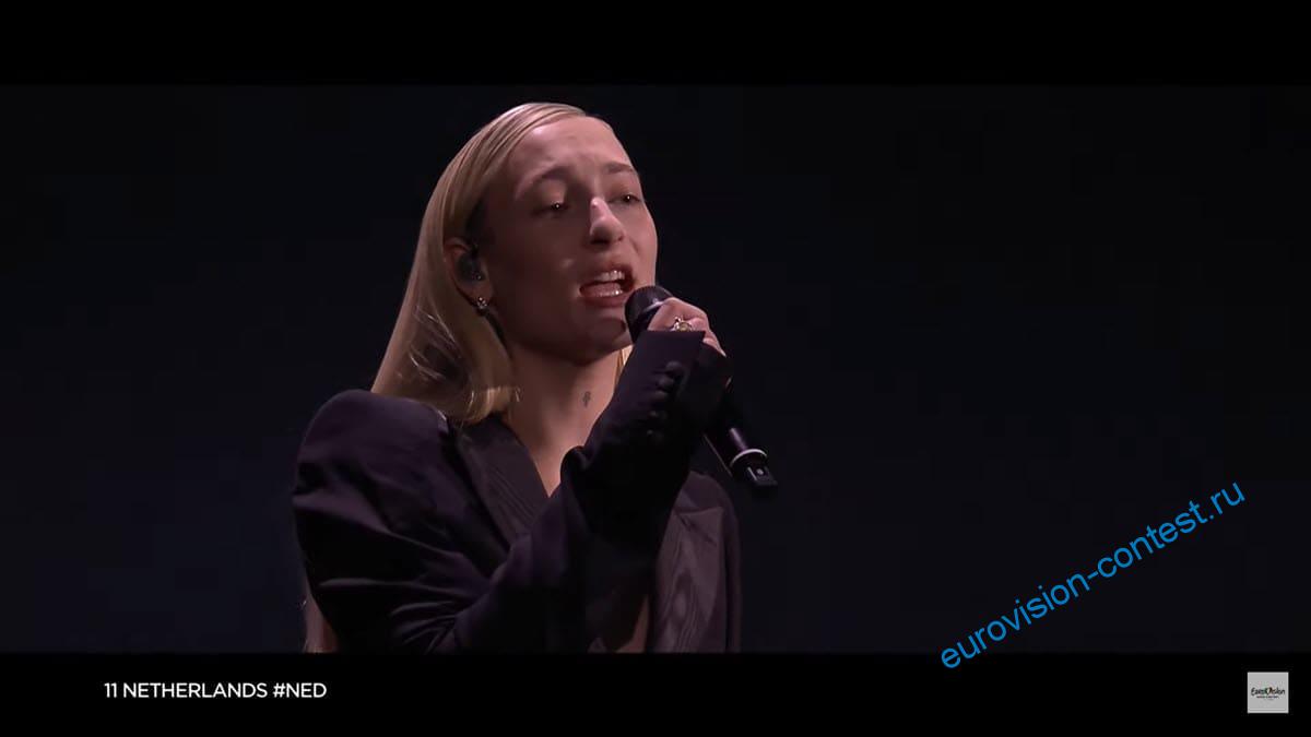 Нидерланды Выступление S10 в финале Евровидения 2022 с песней De Diepte