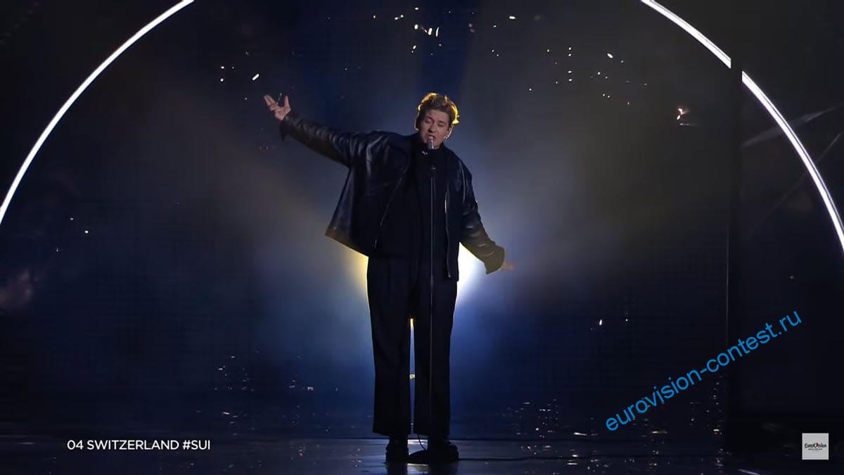 Швейцария Выступление Marius Bear в 1 полуфинале Евровидения 2022 с песней Boys Do Cry