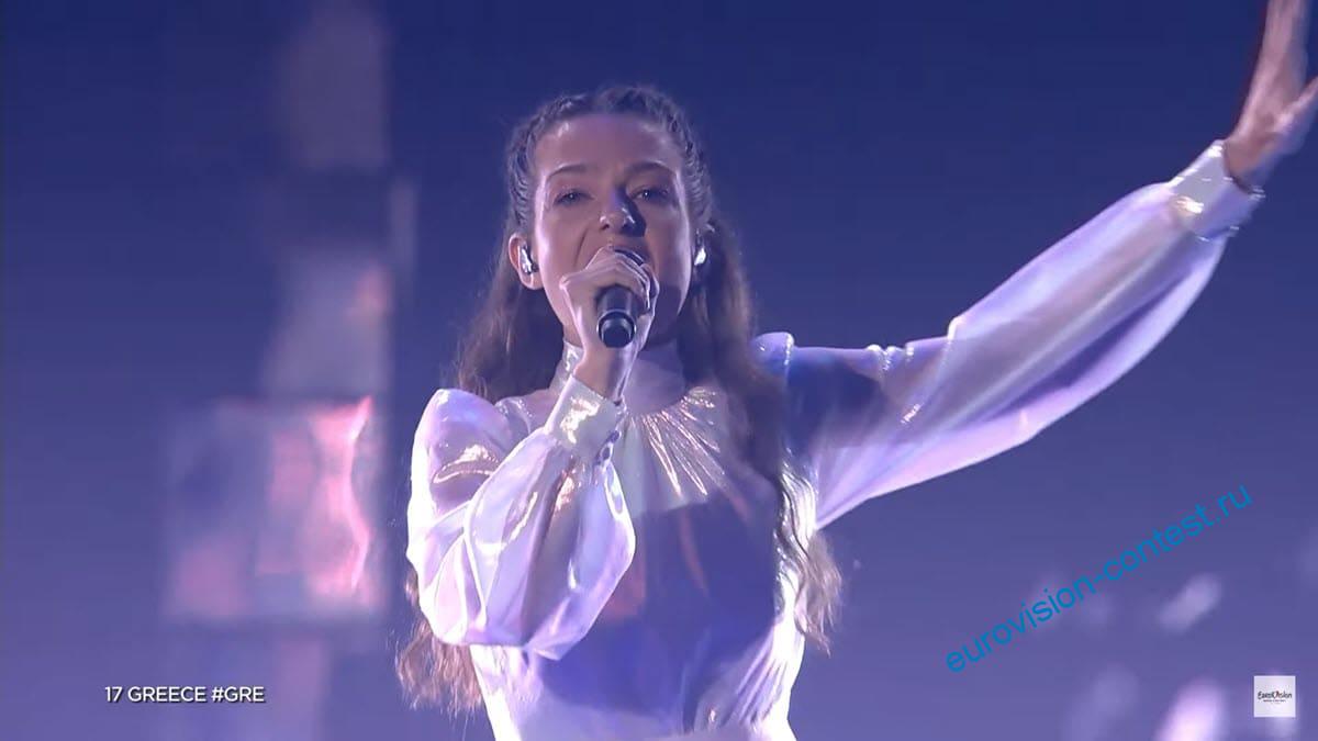 Греция Выступление Amanda Georgiadi Tenfjord в финале Евровидения 2022 с песней Die Together