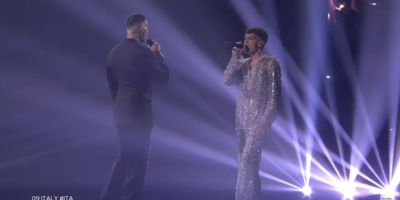 Италия Выступление Mahmood & BLANCO в финале Евровидения 2022 с песней Brividi