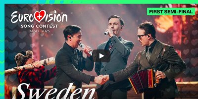 Швеция 🇸🇪: KAJ с песней «Bara bada bastu» в первом полуфинале Евровидения 2025