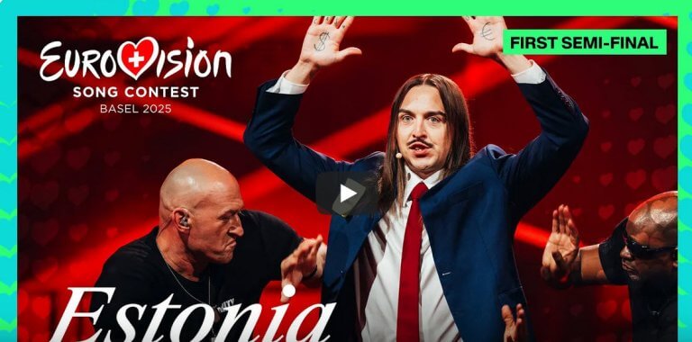 Эстония 🇪🇪: Tommy Cash с песней «Espresso Macchiato» в первом полуфинале на Евровидении 2025