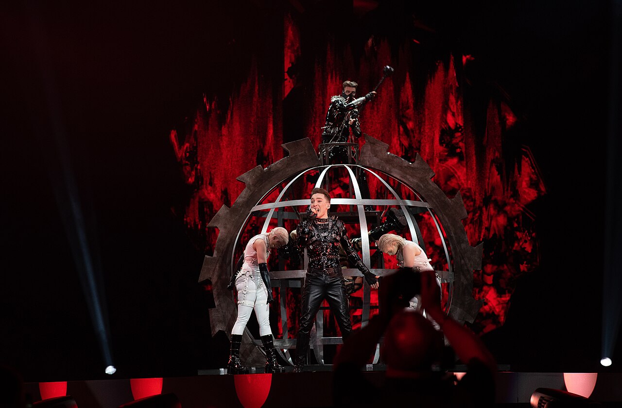 Hatari с песней Hatrið mun sigra на сцене Евровидения-2019
