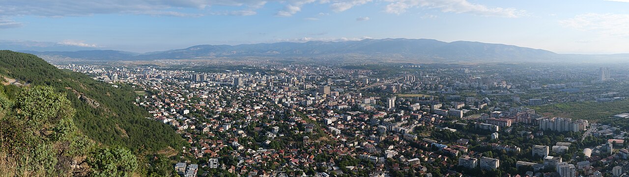 Панорама Скопье